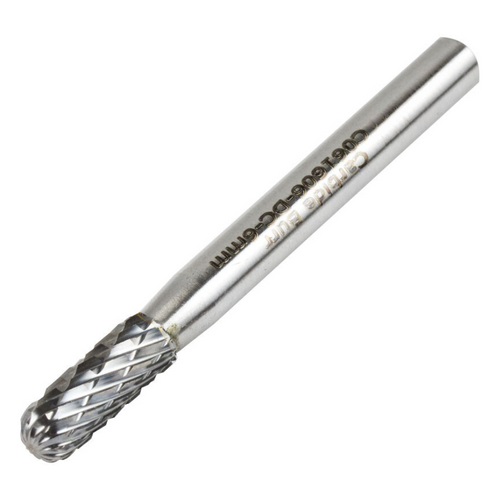 Vortex Carbide Burr Type C - Ball Nose Cylinder - Double Cut - 3mm Diameter