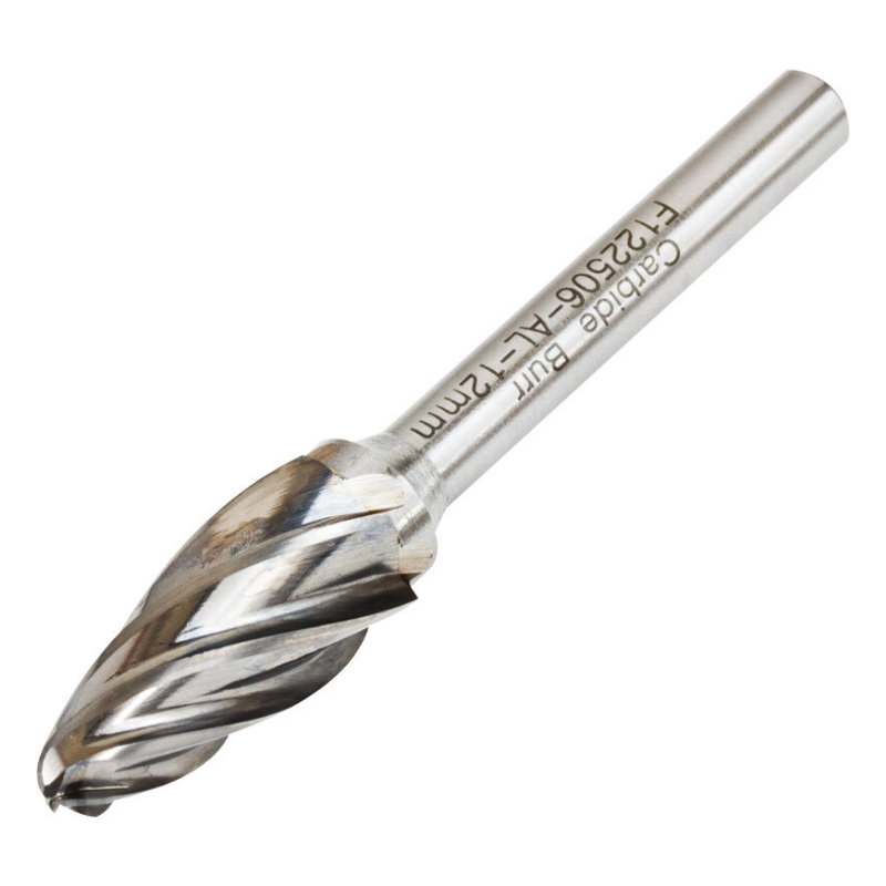 Vortex Carbide Burr Type F - Ball Nose Tree - Aluminium Cut - 6mm Diameter