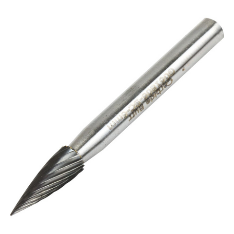 Vortex Carbide Burr Type G - Pointed Tree - Single Cut - 8mm Diameter