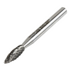 Vortex Carbide Burr Type H - Flame - Double Cut - 3mm Diameter thumbnail 1