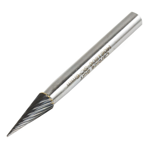 Vortex Carbide Burr Type M - Cone - Single Cut - 10mm Diameter