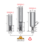 Y.T. UFO Indexable Holder HSS - Blade Diameter 10 - 12mm - Overall Length 65mm - Neck Diameter 7.9mm