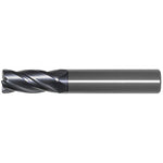 OSG Carbide 4 Flute End Mill Corner Radius TiAlN Coated - Regular Length Centre Cutting For General Applications - 4mm x R1.5