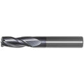 OSG Carbide 3 Flute End Mill Corner Radius TiAlN Coated - Regular Length Centre Cutting For General Applications - 4mm x R0.2 thumbnail 2