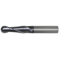 OSG Carbide 2 Flute End Mill Ball Nose TiAlN Coated - Long Length Centre Cutting For General Applications - 3mm thumbnail 2