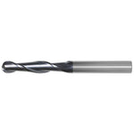 OSG Carbide 2 Flute End Mill Ball Nose TiAlN Coated - Extra Long Length Centre Cutting For General Applications - 3mm