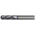 OSG Carbide 4 Flute End Mill Ball Nose TiAlN Coated - Long Length Centre Cutting For General Applications - 3mm thumbnail 2