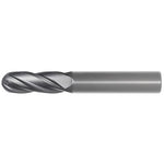 OSG Carbide 4 Flute End Mill Ball Nose Diamond Coated - Regular Length For Plastic & Graphite - 3mm