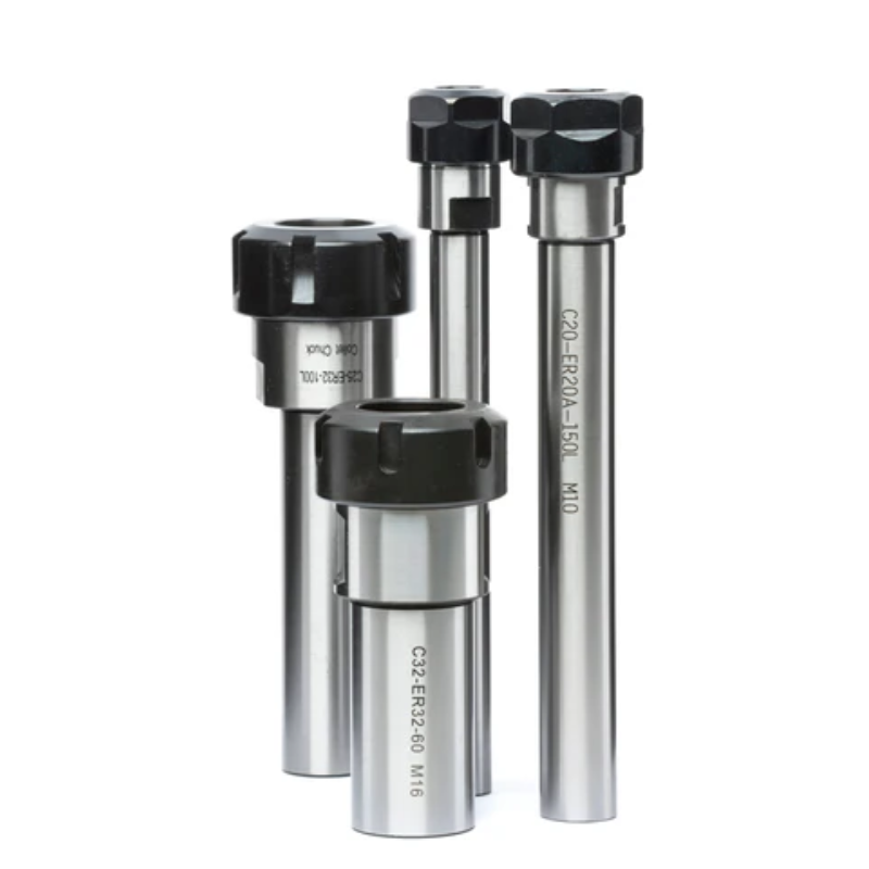 Omega Products ER Collet Extension - Castle Nut (UM) - Straight Shank - C20 ER20 x 50mm