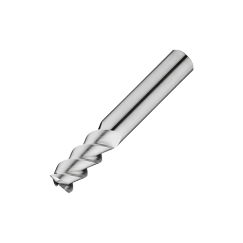 Vortex Carbide End Mill For Aluminium & Non-Ferrous - 3 Flute Standard Length Square Edge (55°) - 10mm
