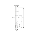 Palbit Cylindrical Shank Holder - 10mm Cutter Diameter - 181156700