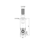 Palbit Threaded Coupling Holder - 10mm Cutter Diameter - 181167000