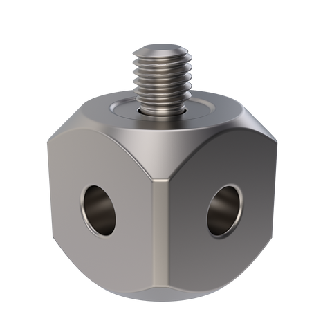 ITP Cubes - titanium Base Material - M5 Thread x 15mm Head Diameter - WTM5S0015000