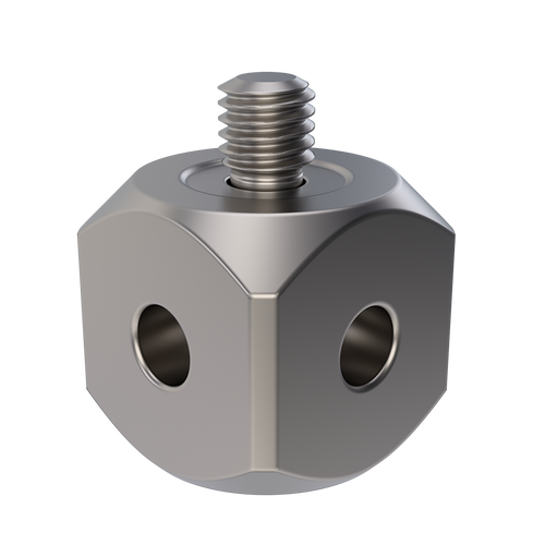 ITP Cubes - titanium Base Material - M5 Thread x 15mm Head Diameter - WTM5S0015000