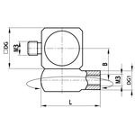 ITP Knuckles - stainless steel Base Material - M3 Thread x 12mm Overall Length - DIM300006012