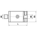 ITP Rotary adaptors - titanium Base Material - M5 Thread x 27mm Overall Length - DSM500014027