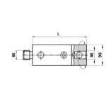 ITP Rotary adaptors - titanium Base Material - M4 Thread x 29mm Overall Length - DTM500011029