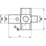 ITP Styli Holder - stainless steel Base Material - M2 Thread x 13mm Overall Length - HIM300010013