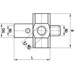 ITP Styli Holder - stainless steel Base Material - M3 Thread x 11.5mm Overall Length - HIM300012011