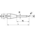 ITP Straight Styli - Type K - M2 Thread x 10mm Overall Length - IHM203003010