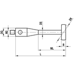 ITP Disc Styli stainless steel Prob Ball Material - M2 Thread x 5mm Ball Diameter - Type O - KIM205003015