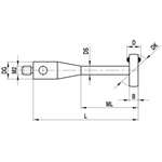 ITP Disc Styli stainless steel Prob Ball Material - M2 Thread x 6mm Ball Diameter - Type O - KIM206003010
