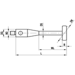 ITP Disc Styli stainless steel Prob Ball Material - M2 Thread x 10mm Ball Diameter - Type O - KIM210003020/0,8