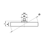 ITP Disc Styli stainless steel Prob Ball Material - M3 Thread x 35mm Ball Diameter - Type M - KIM305035M30
