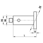 ITP Disc Styli stainless steel Prob Ball Material - M5 Thread x 10mm Ball Diameter - Type M - KIM510007021