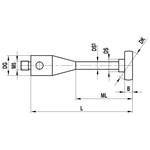 ITP Disc Styli stainless steel Prob Ball Material - M5 Thread x 10mm Ball Diameter - Type O - KIM510011065