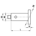 ITP Disc Styli stainless steel Prob Ball Material - M5 Thread x 15mm Ball Diameter - Type M - KIM515010021