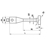 ITP Disc Styli stainless steel Prob Ball Material - M5 Thread x 20mm Ball Diameter - Type O - KIM520011065