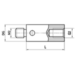 ITP Thread Adaptors - stainless steel Base Material - M2 Thread x 5mm Overall Length - RIM200004005