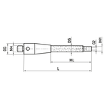 ITP Thread Adaptors - stainless steel Base Material - M4 Thread x 75mm Overall Length - RKM430007075