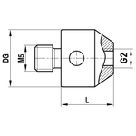 ITP Thread Adaptors - stainless steel Base Material - M5 Thread x 10mm Overall Length - RTM520011010
