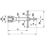 ITP Star Styli - Type V - Ruby Ball - M5 Thread x 32mm Measuring Length - SAM505019080