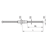 ITP Star Styli - Others - Silicon Nitride Ball - M3 XXT Thread x 11mm Measuring Length - SCM3S3005020/180°