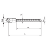 ITP Star Styli - Others - Silicon Nitride Ball - M3 XXT Thread x 21mm Measuring Length - SCM3S3005030