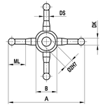 ITP Star Styli - Type U - Ruby Ball - M2 Thread x 4.5mm Measuring Length - SIM202006022