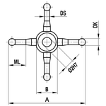 ITP Star Styli - Type U - Ruby Ball - M2 Thread x 9.5mm Measuring Length - SIM202006032