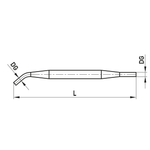 ITP Styli Tool - stainless steel BaseMaterial - M5 Thread Size x 70.5mm Overall Length - SSM500208596