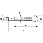 ITP Straight Styli - Type J - Ruby Ball - M3 Thread x 78mm Overall Length - TCM306004078