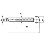 ITP Straight Styli - Type J - Ruby Ball - M3 XXT Thread x 70mm Overall Length - TCM308005070
