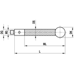 ITP Straight Styli - Type J - Ruby Ball - M3 Thread x 205mm Overall Length - TCM310004205