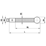 ITP Straight Styli - Type J - Silicon Nitride Ball - M3 XXT Thread x 125mm Overall Length - TCM3S8005125/K