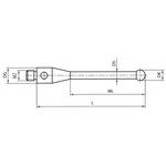 ITP Straight Styli - Type A - Ruby Ball - M2 Thread x 21.25mm Overall Length - TIM202503021