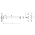 ITP Adaptor plate XXT - aluminium Base Material - M3 XXT Thread Size - TPM3MESSOTL1S