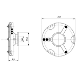 ITP Adaptor plate XXT - aluminium Base Material - M3 XXT Thread Size - TPM3MESSOTL1