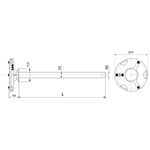ITP Adaptor plate XXT - aluminium Base Material - M3 XXT Thread Size - TPM3MESSOTL2
