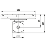 ITP Adaptor Plate Vast - aluminium Base Material - M5 Thread Size - TPM5MESSO001